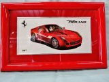 画像: Ferrari社が永年勤続者限定に贈ったシルバープレート画装です。　フェラーリ599ＧＴＢ　１８×28
