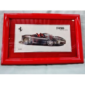 画像: Ferrari社が永年勤続者限定に贈ったシルバープレート画装です。　フェラーリＦ40スパイダー１８×28