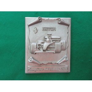 画像: フェラーリ・ファクトリー　鋳造　Ｆ1/2000年　チャンピオン記念オブジェ　縦15.6ｃｍ　横13ｃｍ