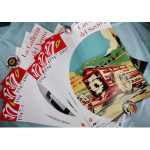 画像: フェラーリ　50周年　記念ポスター（68×48）＆ポストカード　どちらも18枚づつのセットです。